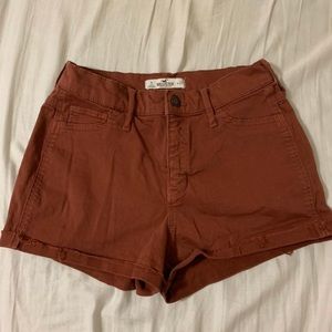 high rise hollister shorts